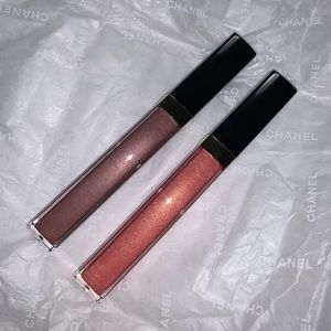 Two Chanel Rouge Coco Gloss